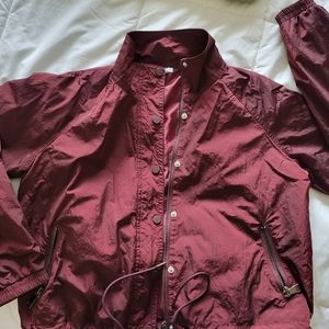 Good American cropped windbreaker